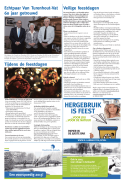 Echtpaar Van Turenhout-Vat 60 jaar getrouwd Tijdens de
