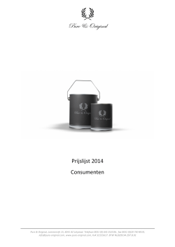 PO prijslijst 2014 consumenten