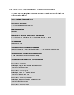 VGZ info stomavereniging - De Nederlandse Stomavereniging