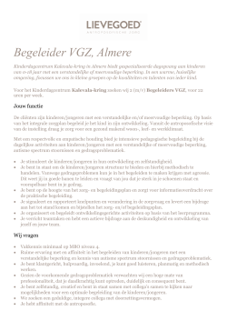 Begeleider VGZ, Almere