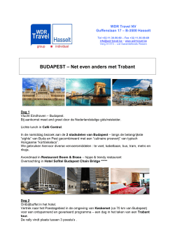 BUDAPEST – Net even anders met Trabant