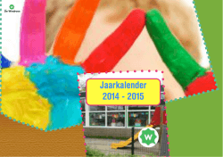 Jaarkalender 2014 - 2015
