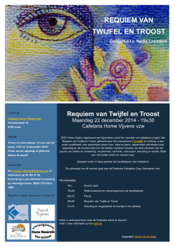 flyer - Federatie Palliatieve Zorg Vlaanderen