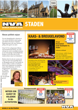 HAH blaadje 10/2014 - N