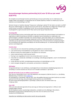 Vacature accountmanager business partnerships