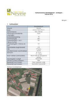 Analyse Maalderijstraat in Landegem in februari 2014