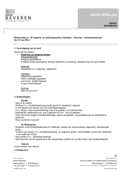 WERFVERSLAG - Gemeente Beveren