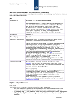 info wiC vwo ce 2015