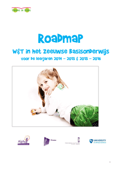 Roadmap 2015-2016 - Talent in Zicht