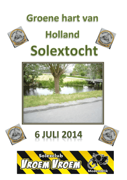 Verslag Groene hart van Holland solextocht 6 juli - Vroem