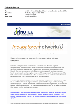 INNOTALK januari 2014