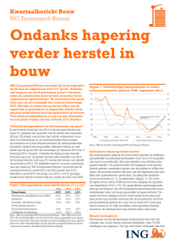 Ondanks hapering verder herstel in bouw