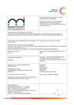 Factsheet Maastricht Instruments