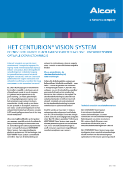 HET CENTURION&reg; VISION SySTEm
