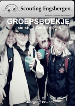 GROEPSBOEKJE - de scouts van Engsbergen