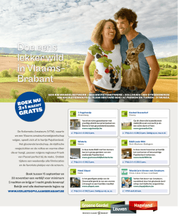 Doe eens lekker wild in Vlaams- Brabant