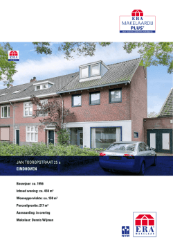 JAN TOOROPSTRAAT 25 a EINDHOVEN