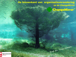 Meten bij veranderingen 13 november 2014 (theorie: dr Thijs Homan)