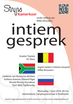 Intiem gesprek voorzijde