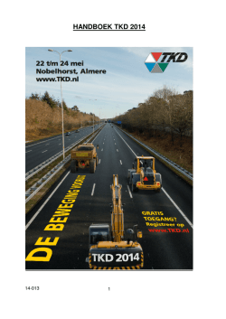 HANDBOEK TKD 2014
