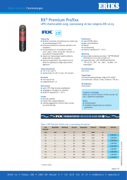 Rubber chemieslang RX® Profixx vlg. EN 12115 UPE