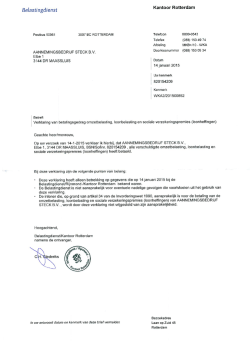 Belastingverklaring - Aannemingsbedrijf Steck