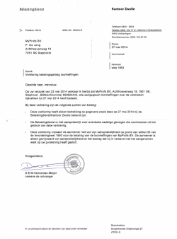 Verklaring betalingsgedrag Loonheffing en
