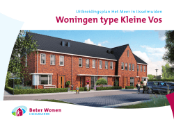 Brochure Kleine Vos - Beter Wonen IJsselmuiden