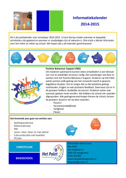 Informatiekalender 2014-2015