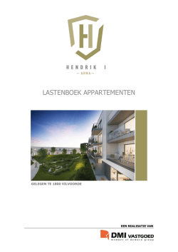 In het lastenboek vindt U alle informatie omtrent de