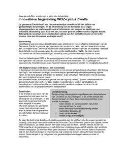 Innovatieve begeleiding WOZ