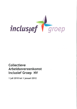 CAO Inclusief Groep 2010-2011