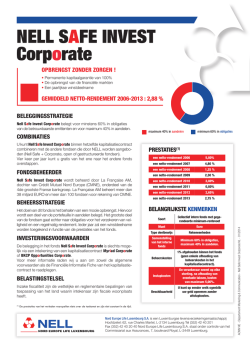 NELL SAFE INVEST Corporate - Nord Europe Life Luxembourg
