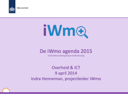 i Wmo -agenda - Platform IZO