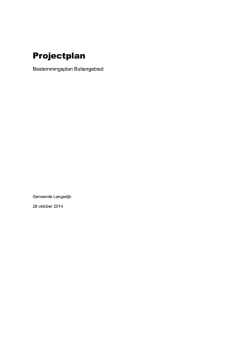 IS Cat D04a Projectplan Bestemmingsplan Buitengebied
