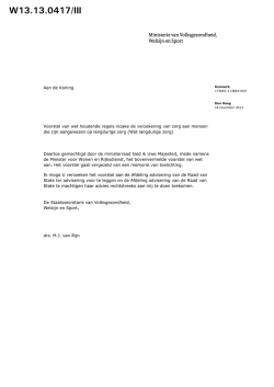 Gehele tekst ontwerpregeling met toelichting