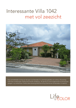 Interessante Villa 1042 met vol zeezicht