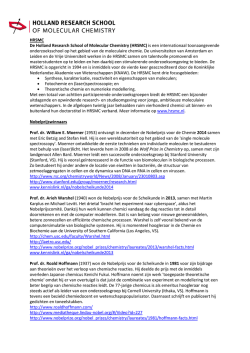 HRSMC en profielen Nobelprijswinnaars