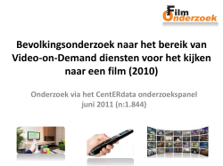 Bereik Video-on-Demand in 2010 per stedelijkheid