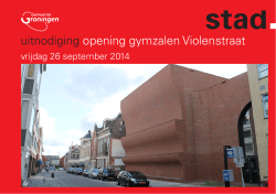 uitnodiging opening gymzalen Violenstraat