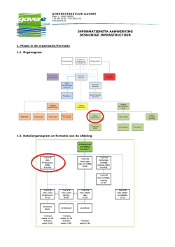 informatienota aanwerving deskunige infrastructuur