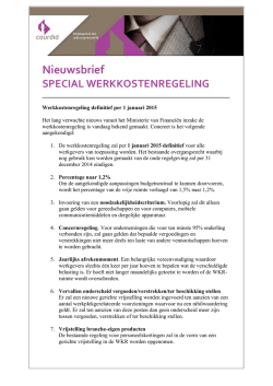 Juli 2014 - Special werkkostenregeling