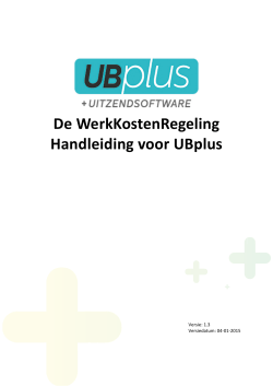WerkKostenRegeling (WKR) - Uitzendsoftware UBplus