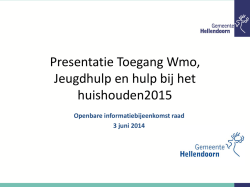 presentatie 3 juni informatie raad huishoudelijke hulp en