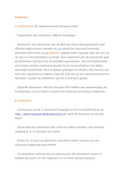 Download het reglement - Nieuwjaarsduik Wijk aan Zee