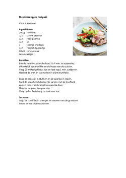 Runderreepjes teriyaki