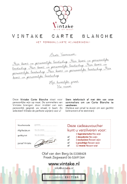 Vintake Carte Blanche Diamond