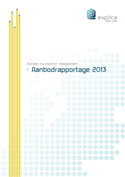 Aanbodrapportage 2013 Analyse