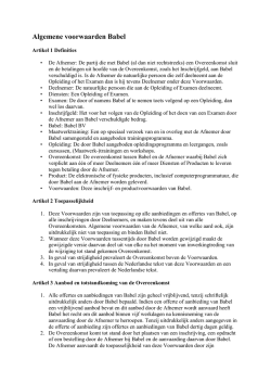 Download de algemene voorwaarden