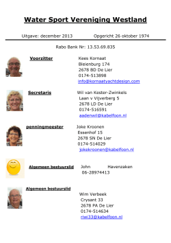 Nr.4-2013 (2.1 Mb) - Water Sport Vereniging Westland